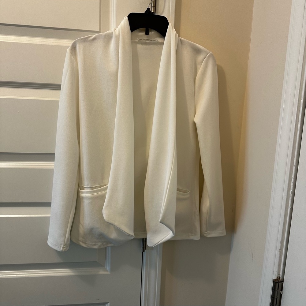 Doublju white Women's Blazer